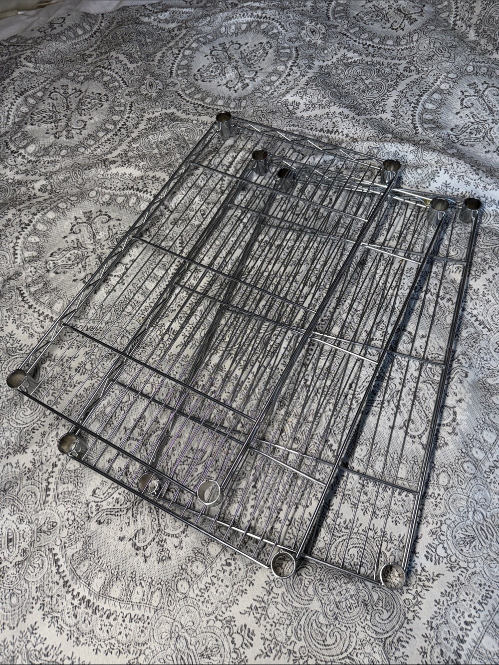 Chrome Wire Utility Shelves - Metal Storage Rack Shelves - 13”x 23”